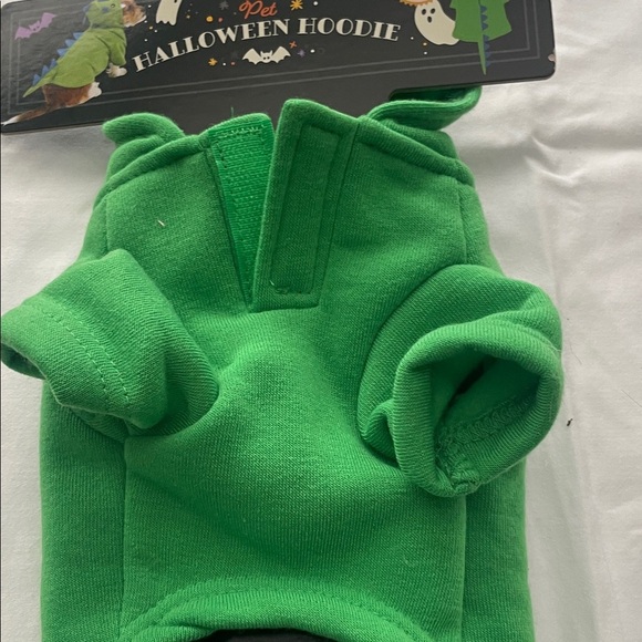 Green Dinosaur Dog Hoodie - Picture 9 of 9